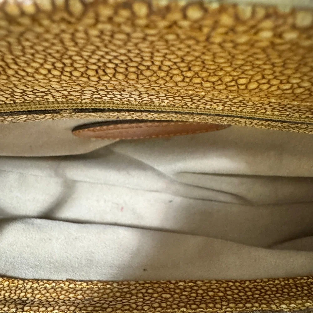 Brahmin Croc Embossed Leather Shoulder Bag Designer Purse Handbag - Picture 11 of 14